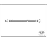 Tubo flessibile freno Assale posteriore Sx 19034342 CORTECO per FIAT ALFA ROMEO