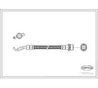 Tubo flessibile freno Assale posteriore Sx 19035294 CORTECO per TOYOTA AVENSIS