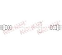 Tubo flessibile freno con filettatura interna 22.110 QUICK BRAKE per OPEL FIAT