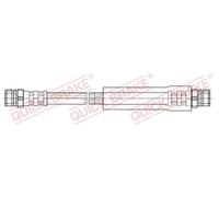 Tubo flessibile freno con filettatura interna 22.315 QUICK BRAKE per VW SKODA