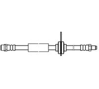 Tubo flessibile freno con filettatura interna 32.710 QUICK BRAKE per FORD