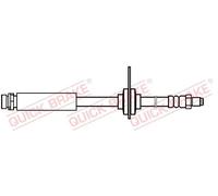 Tubo flessibile freno con filettatura interna 32.712 QUICK BRAKE per FORD