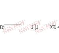 Tubo flessibile freno con filettatura interna 32.813 QUICK BRAKE per FIAT PANDA