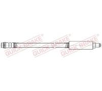 Tubo flessibile freno con filettatura interna 32.827 QUICK BRAKE per RENAULT