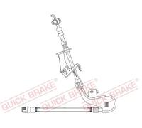 Tubo flessibile freno con filettatura interna 58.887X QUICK BRAKE per PEUGEOT