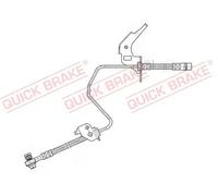 Tubo flessibile freno con filettatura interna 59.960X QUICK BRAKE per OPEL