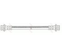 Tubo flessibile freno Filettatura interna PHA441 TRW per NISSAN MICRA III NOTE