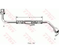 Tubo flessibile del freno TRW PHD249, sinistro
