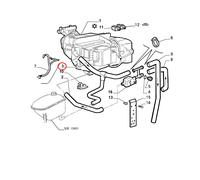 TUBO FLESSIBILE IMPIANTO CONDIZIONATORE ARIA FIAT CINQUECENTO ORIGINALE 7764187