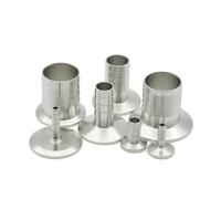 Tubo flessibile in acciaio inossidabile 316L da 6 8 12 19 25 38 51 mm, anello di raccordo a gancio invertito, diametro esterno 25,4-64 mm, accessorio(10mm x Ferrule 50.5)