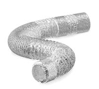 Tubo Flessibile in Alluminio; 100 Mm X 2 M; per Asciugatrici; Cappe; Ventilatori