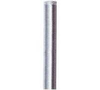 Tubo Flessibile in Alluminio per Stufa Ø 8 cm lunghezza 3 metri col.Alluminio