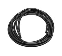 Tubo Flessibile in Gomma for bibite analcoliche, connettore for Acqua, Tubo in Silicone Nero, Diametro Interno 3/4/5/6/7/8/9/10/15/16/19 mm, 1 Metro(OD 12xID 6mm)