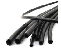 Tubo Flessibile In Gomma Siliconica Nera Da 1 M/5 M/10 M, 1 2 4 5 6 7 8 9 10 11 12 14 16 Mm, Tubo Flessibile In Silicone Morbido(1 Meter,ID 12mm x OD 16mm)