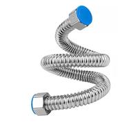 Tubo Flessibile In Metallo 304 SUS Da 1/2'' A 3/4'', Tubo Corrugato Da 10-100 Cm For Acquario E Rubinetto, Connettore Flessibile For Acqua Calda E Fredda (1 Pezzo)(1/2 Inch,100cm)