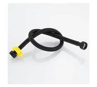 Tubo flessibile in nylon nero, rubinetto di ingresso dell'acqua, tubo scaldabagno, collegamento WC, cucina, bagno, tubo nero da giardino (60 cm)