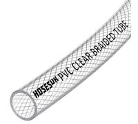 Tubo flessibile in plastica flessibile per aria, acqua, olio, gas, cibo, in PVC trasparente, rinforzato, diametro 13 mm, lunghezza 20 m