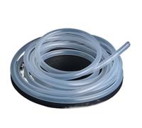 tubo flessibile in plastica, Tubo flessibile in gomma siliconica for birra, latte, acqua, trasparente, misure multiple, 1 metro(3x4mm)