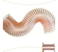 Tubo flessibile in poliuretano trasparente per la raccolta della polvere da 10,2 cm, 15,2 cm, 22,9 cm, 25,4 cm, 50,8 cm, ideale per la lavorazione del legno e la rimozione di fumi e detriti in