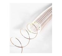 Tubo flessibile in PU per condotti, Tubo flessibile di raccolta polvere da 1,2 mm, lunghezza 3,28 piedi, tubo flessibile di canalizzazione in poliuretano trasparente PU(260mm)