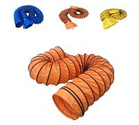 Tubo flessibile in PVC, 497,4 m, con anello a D e corda regolabile, condotto dell'aria da 15,2 cm e 40,6 cm, soluzione retrattile per la casa e l'industria