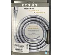 TUBO FLESSIBILE IN PVC ARGENTO PER DOCCIA CROMOLUX Cm. 150 /200 BOSSINI
