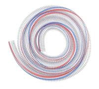 Tubo flessibile in PVC con filo di acciaio, Tubo flessibile in PVC a bassa pressione, in filo di acciaio, spessore della parete di 5 mm, 3,28 piedi, diverse misure, confezione da 3(ID 64mm)
