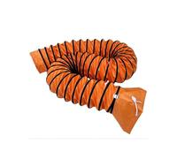 Tubo flessibile in PVC da 6 pollici × 32 piedi Tubo flessibile for condotto protettivo for ventilatore di servizio Tubo flessibile for condotto flessibile con anello a D Corda regolabile(40cm)