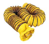 Tubo flessibile in PVC, lunghezza 5 m, diametro 250 mm, con corda regolabile, gancio S e supporto in acciaio per ventilatori (250 mm x 5 m)