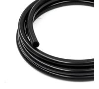 Tubo flessibile in silicone for uso alimentare da 1 m - Tubo flessibile in gomma for il trasporto di acqua, gas e liquidi - Diametro interno 10-32 mm, Diametro esterno 12-38 mm(Black,14mmx18mm)
