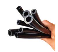 Tubo Flessibile In Silicone Nero Da 1M, Resistente Al Calore, In Gomma Morbida, for Pompa Dell'aria for Acquari E Serbatoi Di Carburante Ad Alta Pressione(Id 6mm od 9mm)