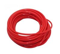 Tubo flessibile in silicone per auto da corsa, intercooler, nero, rosso, blu, tubo da giardino in gel di silice (rosso, 1 metro, ID 6 mm)