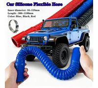 Tubo flessibile in silicone per auto universale blu Tubo flessibile per radiatore di aspirazione dell'aria Tubo intercooler con falegname in gomma e due morsetti
