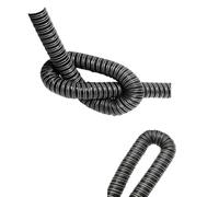 Tubo flessibile in silicone per il raffreddamento dei freni, condotto dell'aria automobilistico da 2 a 30,5 cm, per sistemi a induzione e a vuoto, lunghezza 6 m, colore nero, soluzione di