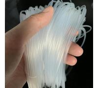 Tubo flessibile in silicone trasparente da 5 m/10 m ID 0,5 1 1,5 2 2,5 3 3,5 4 mm Resistenza alla temperatura del tubo - Trasparente - 5 metri - ID 0,6 mm OD 1,2 mm