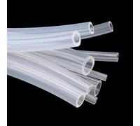 Tubo flessibile in silicone trasparente for uso alimentare da 1 m, diametro esterno 6,7,8,9,10,11,12,13,14 mm(10 meters,ID 6mm x 9mm OD)