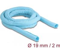 Tubo flessibile in tessuto a chiusura automatica Delock, resistente al calore, 2 m x 19 mm blu NEW