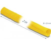 Tubo flessibile in tessuto Delock, a chiusura automatica, resistente al calore, 2 m x 25 mm, giallo NEW