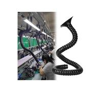 Tubo flessibile industriale articolato da 2, 3 pollici, braccio collettore for condotto di aspirazione dell'aria flessibile in plastica con cappuccio for laboratorio e officina(50mm,200cm/78.7in)