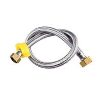 Tubo flessibile Ingresso Del Rubinetto Dell'acqua Calda E Fredda In Acciaio Inossidabile 304, Collegamento Tubo flessibile da giardino(C,100cm)