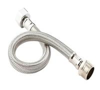 Tubo flessibile intrecciato filettato internamente ed esternamente in acciaio inossidabile G1/2, prolunga for doccia da 20-200 cm, tubo for spruzzatore manuale(100cm)