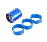 Tubo Flessibile Kit Turbo Universale A Doppia Turbina Alluminio Auto Sistemi Compressore Aspirazione Aria Fredda Rimontaggio Ventola Risparmio Olio Combustibile Gas Tubo Aspirazione Aria