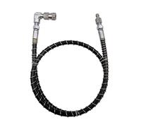 Tubo flessibile microline lungo con frusta di riempimento remoto Femmina e maschio Estremità da 90 gradi Connettore rapido da 8 mm Tubo con copertura a molla di ricarica(37inches(94cm))