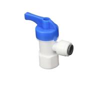 Tubo flessibile OD da 1/4" Filettatura femmina da 1/4" BSP Attacco rapido for serbatoio a pressione Valvola a sfera in plastica Raccordo for osmosi inversa RO da 6,5 mm