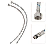 Tubo flessibile per acqua in acciaio inox per acqua calda e fredda set da 2