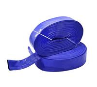 Tubo flessibile per acqua piatto per scarico pompa, drenaggio e controlavaggio Piscina e utilità flessibili rivestite in PVC per carichi pesanti 20m 4-inch