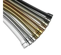 Tubo Flessibile Per Doccia Black White Shower Hose Bathroom Fitting Stainless Steel Bath Tube 150CM Water Pipe Chrome Burshed Gold Grey Bronze(Rose Gold)