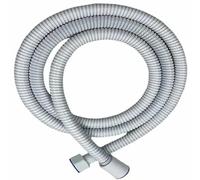 Tubo flessibile per doccia grigio da 1,5 metri/2 metri/3 metri G1/2 pollici in acciaio inox cromato, prolunga per doccia con soffione per bagno, bianco, 300 cm