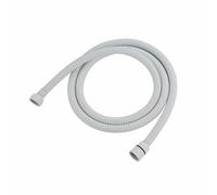 Tubo flessibile per doccia nero, raccordo per bagno, tubo morbido in acciaio inox, tubo per acqua da 1,5/2/3 metri, cromato, oro, grigio-bianco-1,5 m