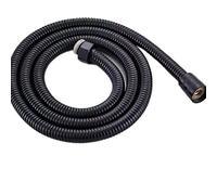 Tubo flessibile per doccia, Stainless Steel Shower Hose G1/2 Inch 1.5m Multicolor(Black)